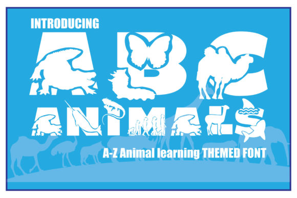 ABC Animals: A Playful Display Font for Editorial Charm