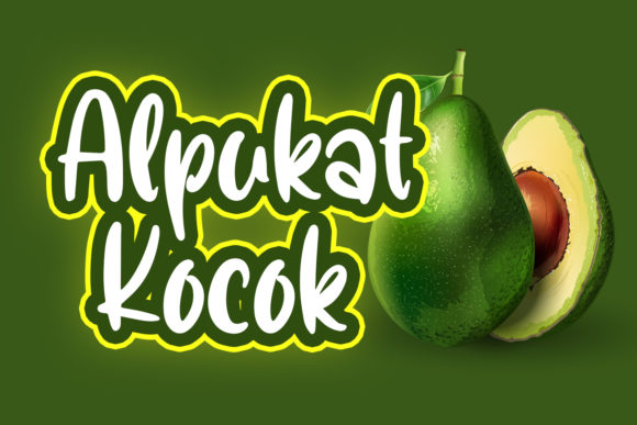 Alpukat Kocok: A Quirky Display Font for Crafters and Product Makers
