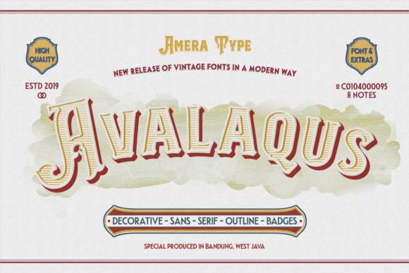 Avalaqus: A Retro Display Font for Bold Digital Design