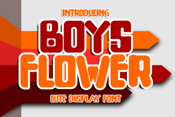 Boys Flower: A Chunky Display Font for Crafters & Makers