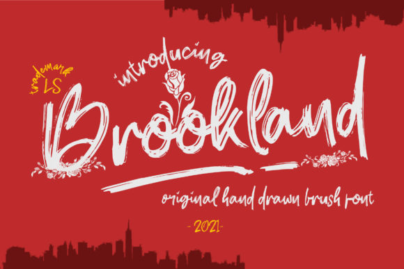 Brookland: A Brushed Typeface for Bold Branding and Creative Design Projects