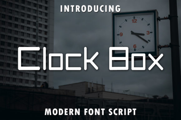 Clock Box: A Modern Display Font for Bold Campaign Typography
