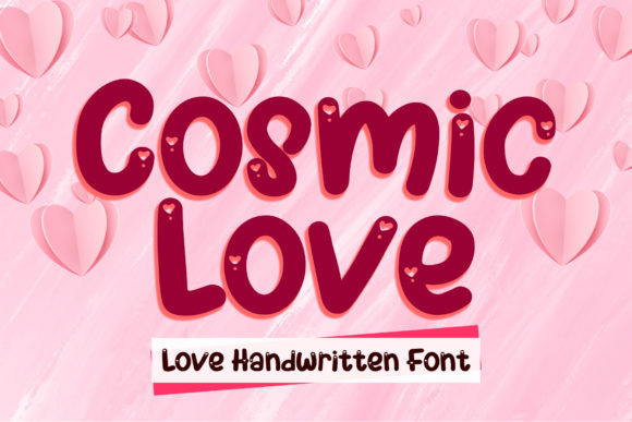 Cosmic Love: A Romantic Display Font for Branding and Creative Design Projects