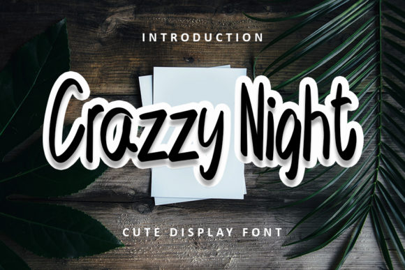 Crazzy Night: A Playful Display Font for Vibrant Campaign Visuals