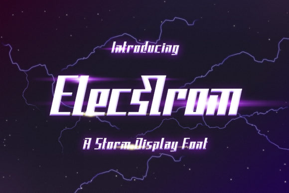 Elecstrom: A Bold Display Font for Modern Marketing Design