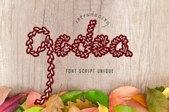 Godea: A Floral Display Font for Handmade Labels, Invitations & Craft Designs