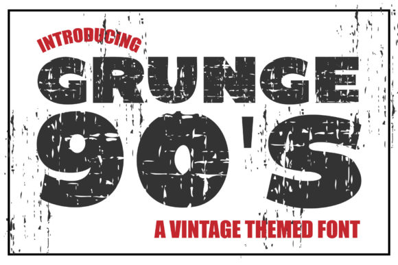Grunge 90 S: A Bold Display Font for Editorial Design and Digital Publishing