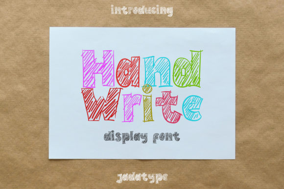 Hand Write: A Playful Display Font for Engaging Digital Campaigns