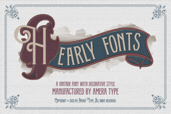 Hearly: A Bold Vintage Display Font That Elevates Brand Identity