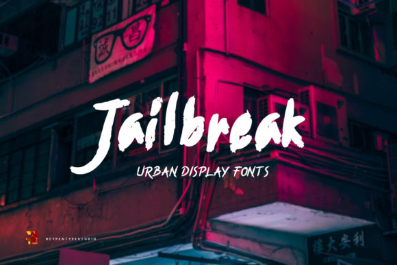 Jailbreak: A Playful Display Font for Modern Editorial Design
