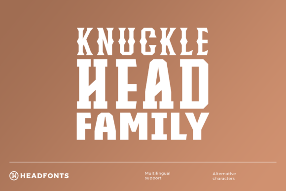 Knucklehead Family: A Fresh Display Font for Thoughtful Editorial Design