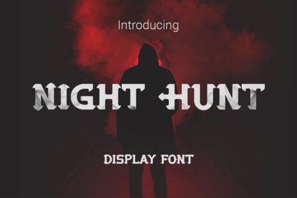 Night Hunt: A Bold Display Font for High-Impact Campaign Visuals