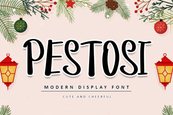 Pestosi: A Whimsical Display Font That Brings Charm to Branding