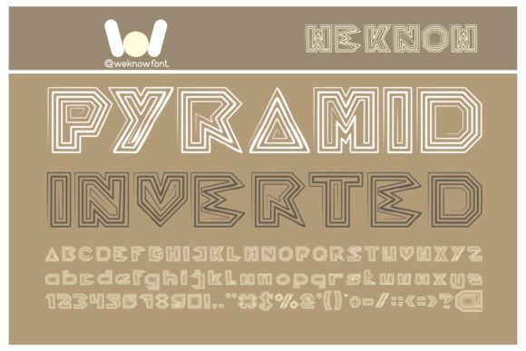 Pyramid Inverted: A Bold Display Font for Modern Branding Projects