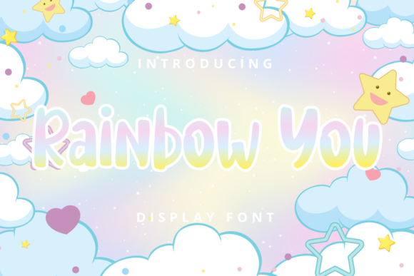 Rainbow You: A Colorful Display Font for Joyful Editorial Designs