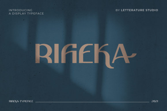 Rifieka: A Bold Display Font for Crafters and Product Designers