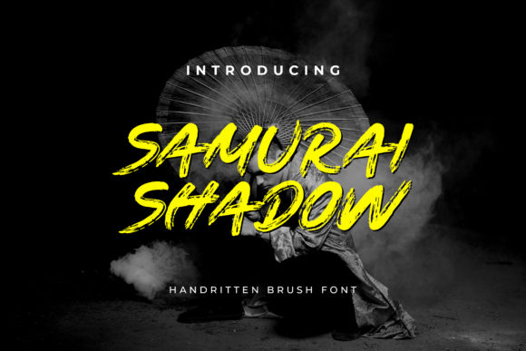 Samurai Shadow: A Bold Display Font for Modern Branding Projects