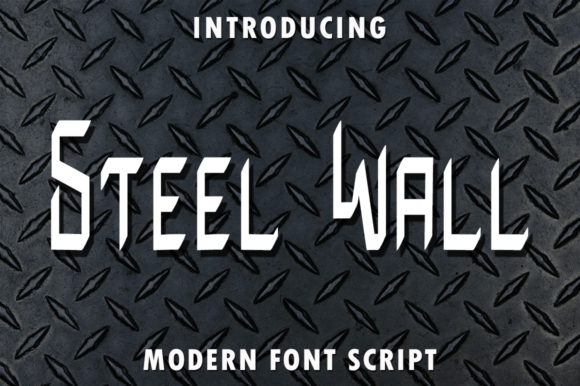 Steel Wall: A Cool & Fresh Display Font for Modern Branding Projects
