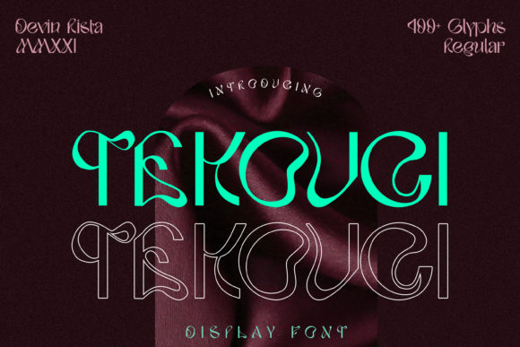 Tekouci: A Whimsical Display Font That Elevates Handmade Branding