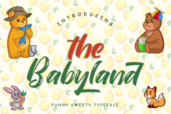 The Babyland: A Playful Display Font for Joyful Editorial Design