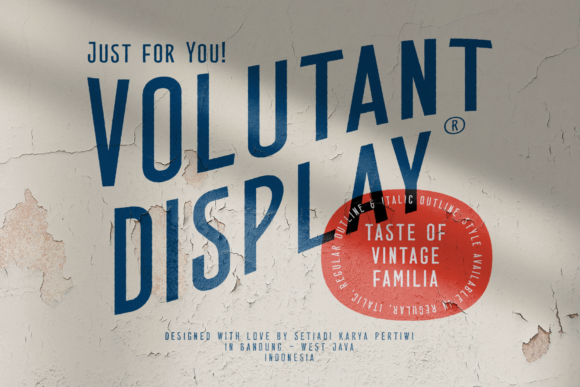 Volutant: A Retro Display Font That Elevates Campaign Headlines